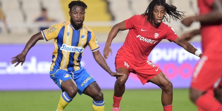 Ghanaian midfielder Kingsley Sarfo delights in Apoel Nicosia win against Nea Salamis