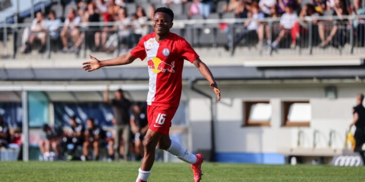 Lawrence Agyekum ‘SENT OFF’ in Liefering’s 2-0 defeat to First Vienna FC