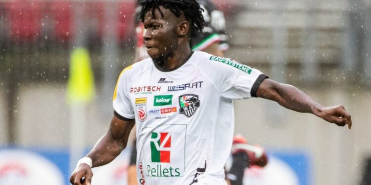 Ghanaian forward Augustine Boakye picks MVP award in Wolfsberger AC narrow win over LASK