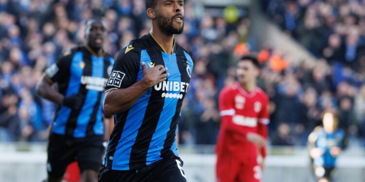 Ghanaian defender Dennis Odoi scores in Club Brugge’s big win over Beerschot in Belgium Cup