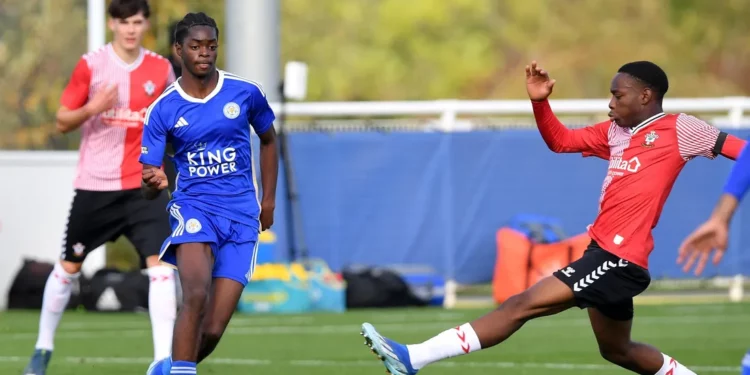 English-born Ghanaian youngster Kirsten Otchere scores in Leicester City U18 League Cup win over Stoke City U18