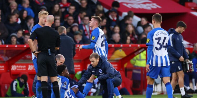 Tariq Lamptey suffers another injury setback in Brighton’s game against Nottingham Forest