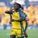 Ghanaian winger Emmanuel Addai on scores in AD Alcorcon defeat to Burgos CF in Spain