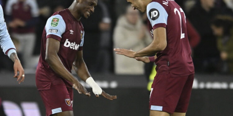 Mohammed Kudus’ West Ham to face Liverpool in Carabao Cup quarterfinals