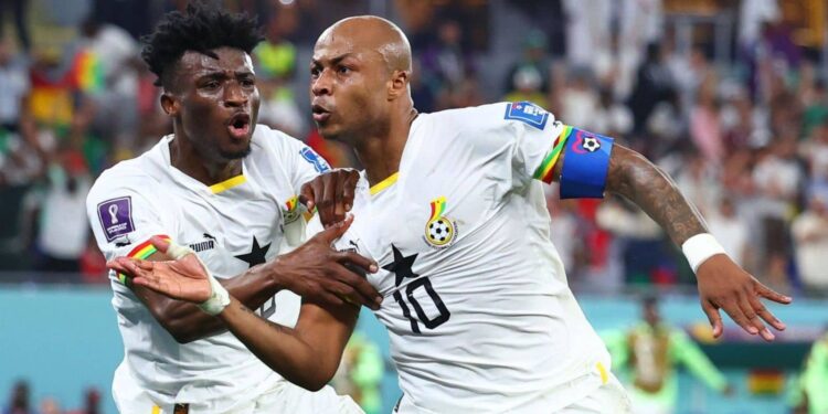 Chris Hughton makes three changes to Black Stars starting XI to face Comoros; Andre Ayew replaces Kudus