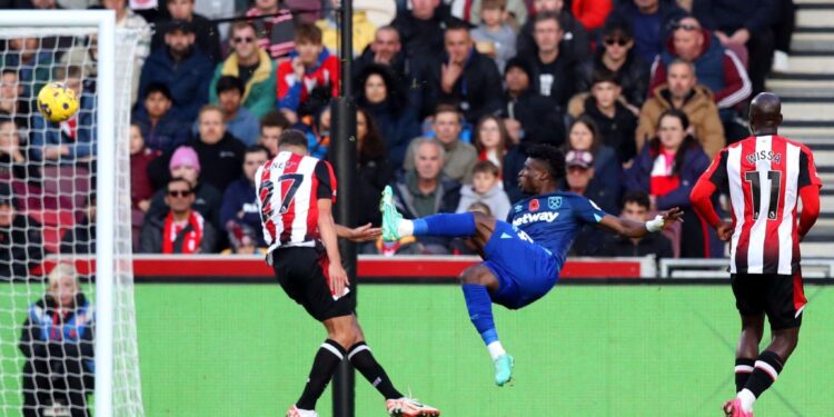 VIDEO: Mohammed Kudus scores stunning goal in West Ham’s game against Brentford