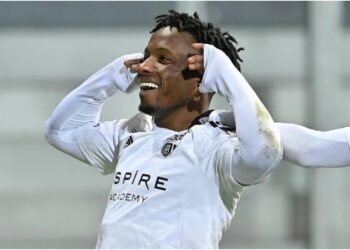 Ghanaian young forward Issac Nuhu on target for KAS Eupen in Belgium Jupiler Pro League