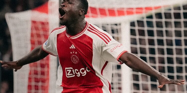 Ghanaian forward Brian Brobbey scores in Ajax big win over Heerenveen