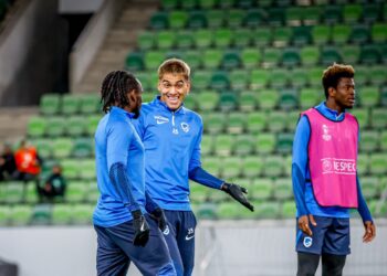 Ghana forward Joseph Paintsil in buoyant mood ahead of Genk’s game against Ferencvárosi in Budapest