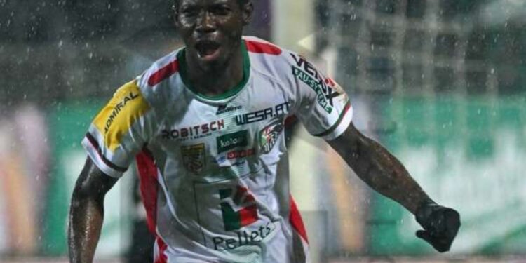 Ghanaian forward Augustine Boakye delighted to score, provide assist in Wolfsberger’s win