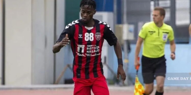 Ghanaian forward Carl Davordzie bags hat-trick for ACS Unu Fotbal Club Gloria in Romania