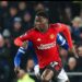Ghanaian young midfielder Kobbie Mainoo reacts to Manchester United’s away win over Everton