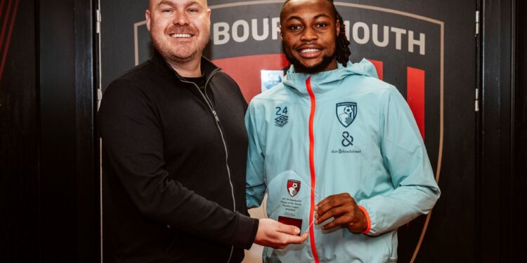 Ghanaian forward Antoine Semenyo wins Bournemouth’s November Player of the Month award