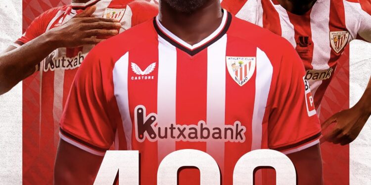 Inaki Williams marks 400th appearance milestone in Athletic Bilbao’s victory over Atletico Madrid