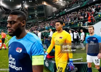 Ghanaian goalkeeper Jayden Owusu-Oduro marks AZ Alkmaar senior debut in Conference League defeat to Legia Warsaw