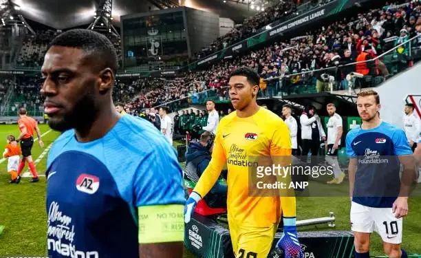 Ghanaian goalkeeper Jayden Owusu-Oduro marks AZ Alkmaar senior debut in Conference League defeat to Legia Warsaw