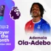 Nigerian promising youngster Ola-Adebomi wins PL2 Player of the Month for November