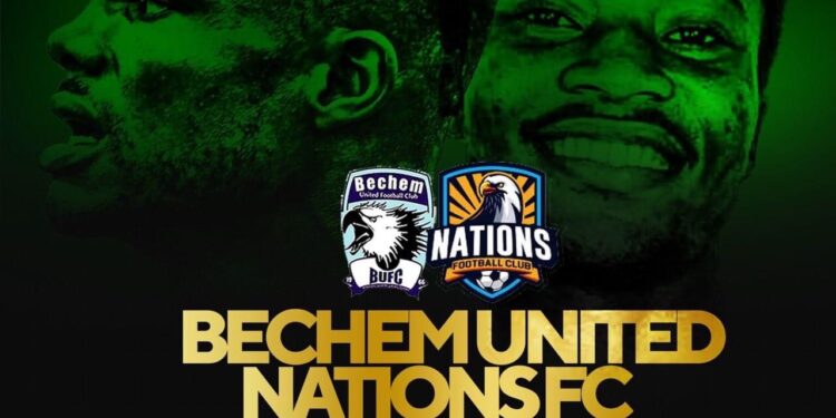 Ghana Premier League Week 16 Preview: Bechem United battle Nations FC at Nana Fosu Gyeabour Park
