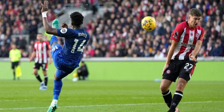 Mohammed Kudus’ spectacular bicycle-kick against Brentford wins West Ham goal of the month award