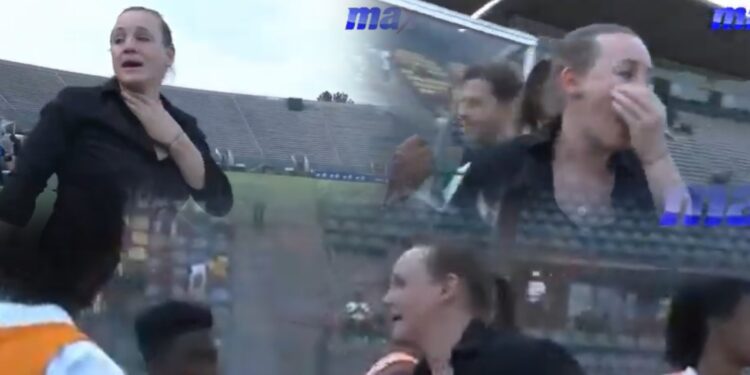 VIDEO: Watch the emotional moment as Nora Hauptle breaks down in tears after qualifying Black Queens to 2024 Women’s AFCON