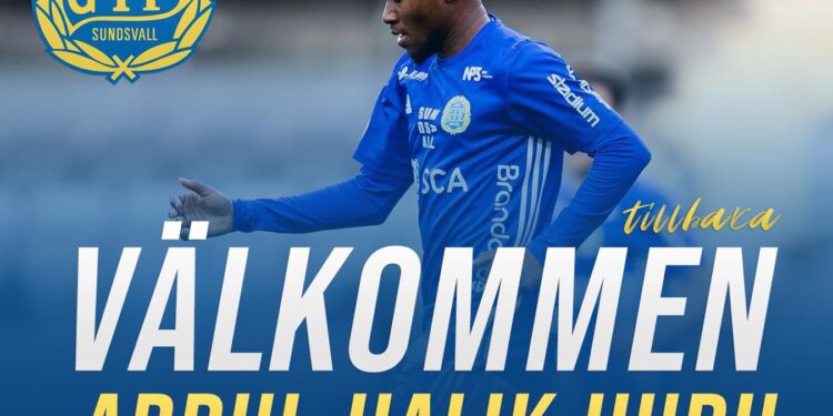 Ghana midfielder Abdul Halik Hudu is rejoins GIF Sundsvall on a 3-year deal