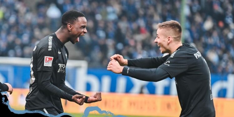Ghanaian young forward Ilyas Ansah scores winner for Paderborn at Hamburg