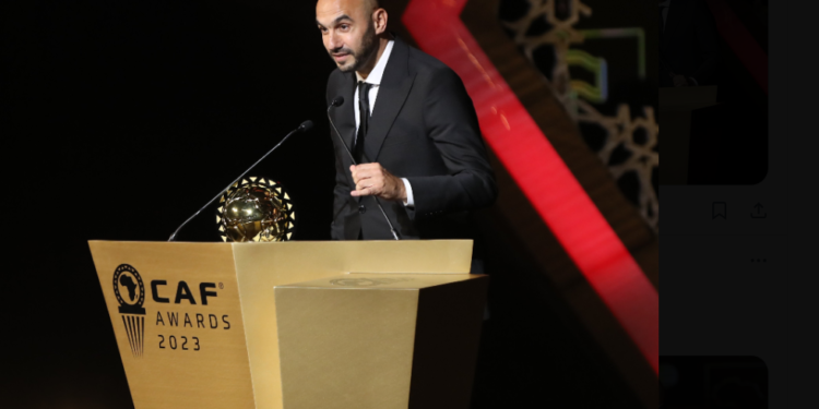 2023 CAF Awards: Morocco’s Walid Regragui named Men’s Coach of the Year