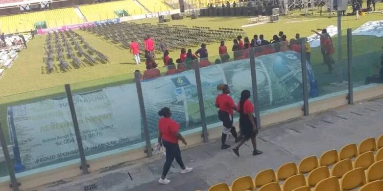 Accra Sports Stadium ready for “chilling events” as NSA kicks out football activities