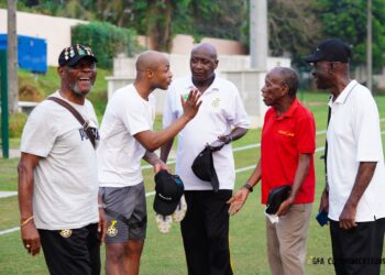 Africa Cup of Nations winners meet Black Stars team ahead of their must-win clash against Mozambique