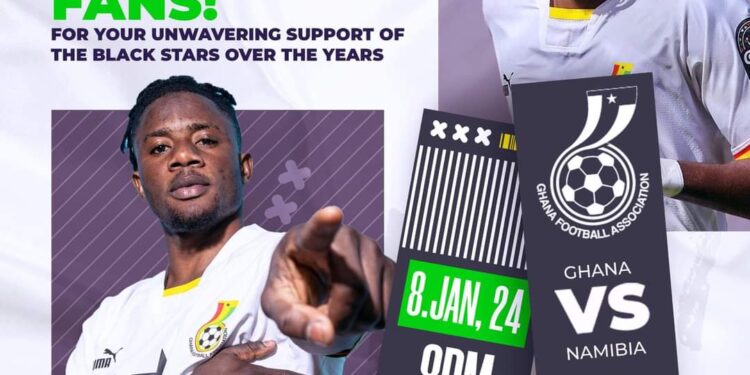 Pre-AFCON Friendly: Ghana FA opens free gate for Namibia game on Monday