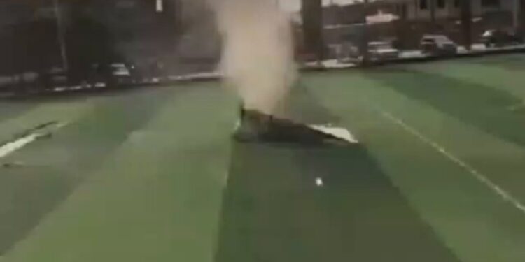 SAD: Watch How newly built Bremang Turf got destroyed by just  SMALL wind