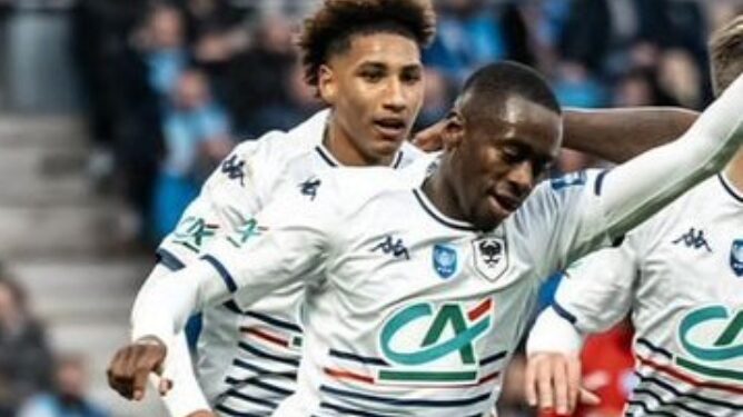 Ghanaian forward Godson Kyeremeh scores in Coupe de France for Caen