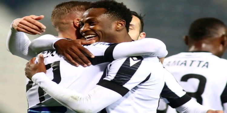 Ghanaian defender Baba Abdul Rahman scores third consecutive goal for PAOK in Greece