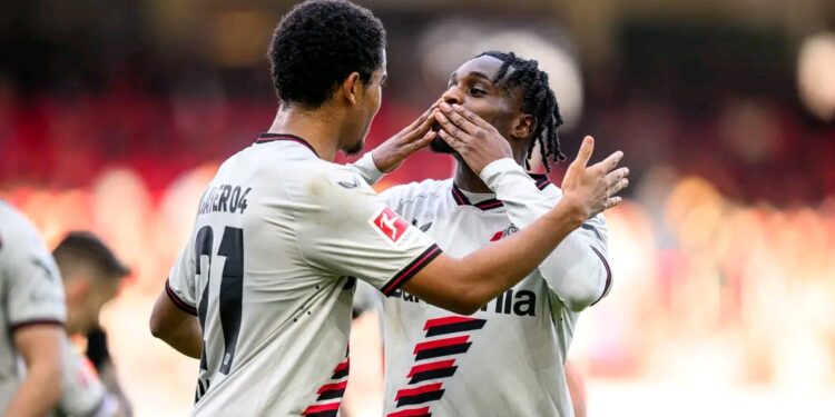 Ghanaian defender Jeremie Frimpong scores as Leverkusen pip Heidenheim