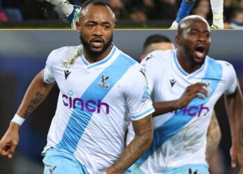 Ghana’s ‘favorite’ striker Jordan Ayew scores for Crystal Palace at Everton