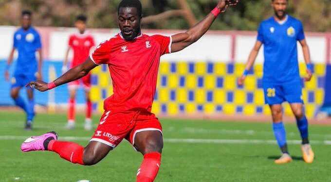 Ghanaian midfielder Richard Boadu scores for Al Ahly against Al Sadaqa