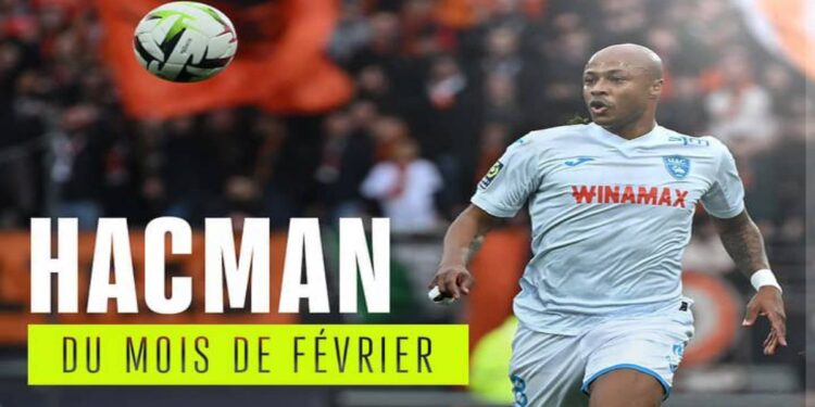 Ghana captain Andre Ayew clinches Le Havre player of the month for February award