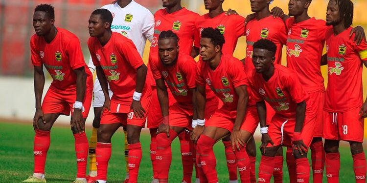 Richmond Lamptey leads Asante Kotoko’s 20-man traveling squad for Heart of Lions clash