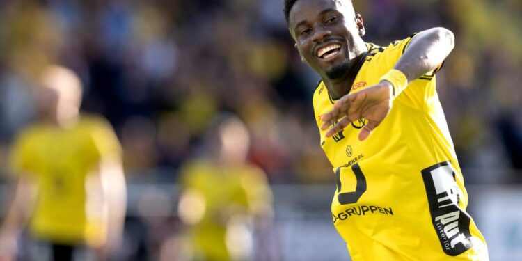 Ghanaian midfielder Michael Baidoo bags brace in Elfsborg’s defeat to FC Copenhagen in Atlantic Cup