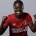 Charlton Athletic midfielder Freda Ayisi reacts after receiving maiden Black Queens call-up