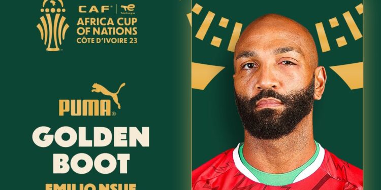 2023 AFCON: Emilio Nsue clinches TotalEnergies AFCON 2023 Puma Golden Boot Award