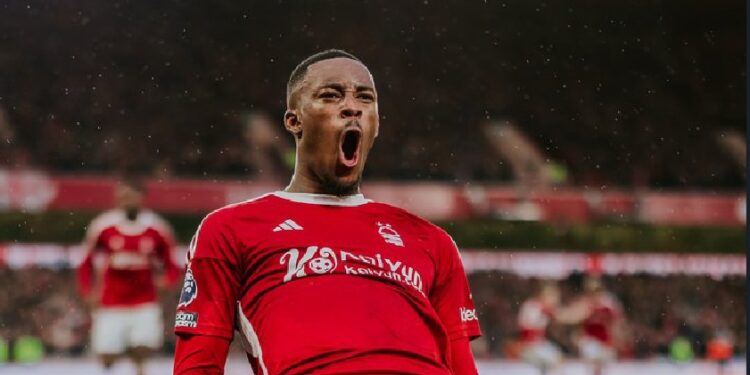 Ghana target Callum Hudson-Odoi scores for Nottingham against West Ham in Premier League
