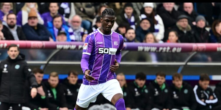 Ghanaian defender Maxwell Gyamfi is the fastest player in Bundesliga