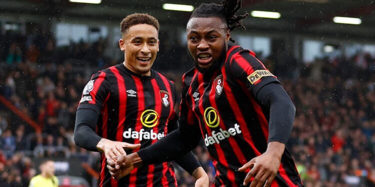 Antoine Semenyo wins man-of-the-match award in Bournemouth’s comeback win over Luton Town