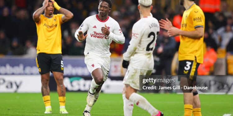 Ghanaian midfielder Kobbie Mainoo’s strike against Wolves up for Premier League Goal-Of-The-Month award