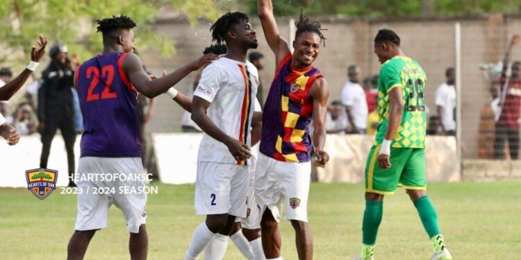 Hearts of Oak: The first team to score two goals at Nsoatreman in Premier League this campaign