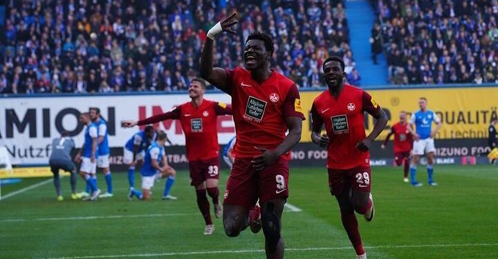 In-form Ghanaian attacker Ragnar Ache bags brace as Kaiserslautern beat VfL Osnabruck in five-goal thriller