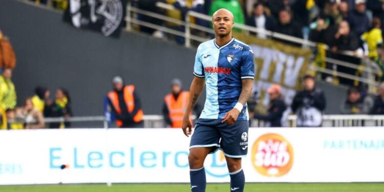 Ghana forward Andre Ayew delighted with Le Havre’s win over Toulouse