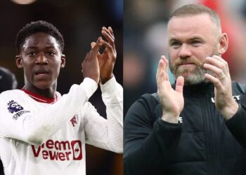 ”He has a very bright future” – Wayne Rooney lauds Ghanaian midfielder Kobbie Mainoo