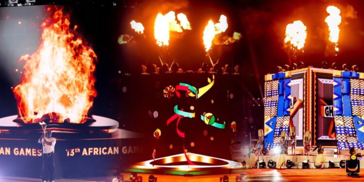 VIDEOS: Ghana shines bright at spectacular opening ceremony of 2023 13th African Games
